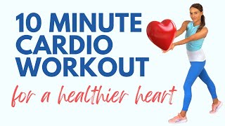 10 Minute Low Impact Cardio Workout at Home  No Jumping Workout [upl. by Einnaoj]