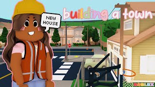 BUILDING A NEIGHBORHOOD IN BLOXBURG [upl. by Tasia]