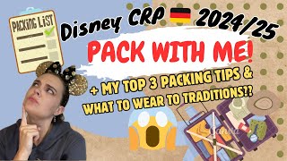 Prepping for my Disney CRP 🇩🇪 2425 Packing Vlog – 1 Year in the 🇺🇸 [upl. by Ahsilram]