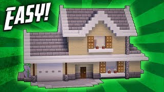 Minecraft How To Build A Suburban House Tutorial [upl. by Drofxer]