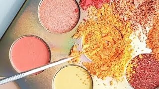 ASMR Scratching Makeup pallette  Eyeshadow destroying asmr  asmr fast and aggressive scratching [upl. by Ahsimin]