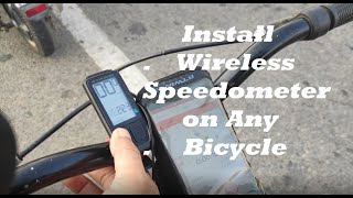 How to install wireless Speedometer on your Bicycle [upl. by Arten]