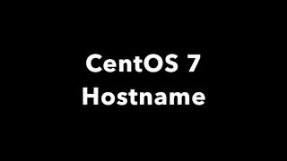 สิ่งที่ทำหลังจากติดตั้ง CentOS 7  เปลี่ยนชื่อเครื่อง hostname [upl. by Dhaf667]