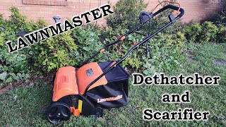 Review of the LawnMaster Electric Dethatcher and Scarifier [upl. by Gainor]