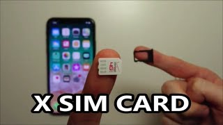 iPhone X SIM Card How to Insert or Remove [upl. by Nadaha]