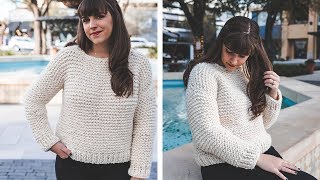 Simple Knit Sweater  start to finish [upl. by Chery756]