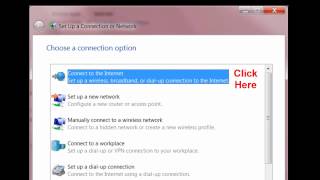 Setting up a PPPOE Connection in Windows 7 [upl. by Hadihsar]