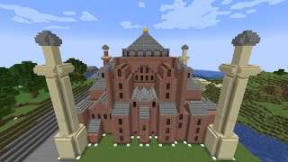 MINECRAFT  AYASOFYAİ KEBİR CAMİİ ŞERİFİ Hagia Sophia Mosque ayasofya hagiasophia [upl. by Ebeneser]