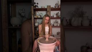 Smooth movements ✨ pottery potterygirl ceramic relaxing clay asmr shorts [upl. by Nebur]