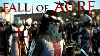 THE LAST OF THE CRUSADERS THE FALL OF ACRE 1291 AD  20K UNITS MEDIEVAL KINGDOMS 1212 AD MOD [upl. by Anaitit]