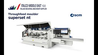 SCM Superset nt Automatic throughfeed moulders [upl. by Cagle]