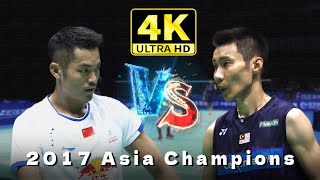 4K50FPS  MS  Lin Dan vs Lee Chong Wei  2017 Asia Championship  SF [upl. by Lubba]