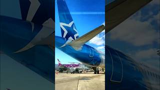 Plane Spotting Airline Tails YYZ Infield Concourse Bus Ride to Terminal3 Shorts [upl. by Ahsinroc]