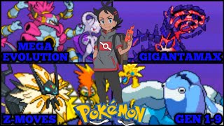 Pokemon gba rom hacks 2024 With Mega Evolution Gigantamax ZMoves Gen 19 amp More [upl. by Fonsie]