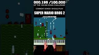 Super Mario Bros 2  Overworld Theme on Piano 195 [upl. by Lupe]