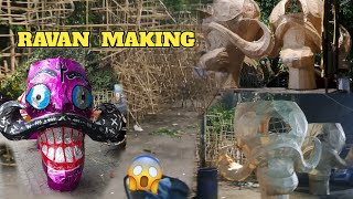 Ravan making 2024  cheapest ravan market in Delhi tagore garden  Mann extra [upl. by Mika665]