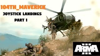 Arma 3 KOTH  Joystick Pilot  Landing Highlights  Part 1 [upl. by Atiuqel]