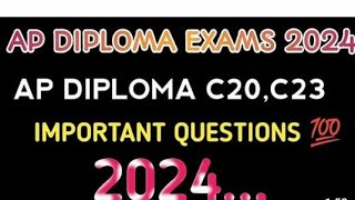 AP DIPLOMA C23 CME BRANCH DBMS SUBJECT IMPORTANT QUESTIONS [upl. by Scuram]