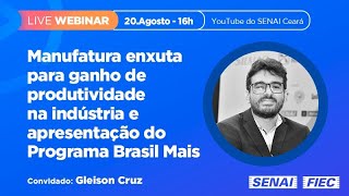 Manufatura Enxuta para Ganho de Produtividade na Indústria e Apresentação do Programa Brasil Mais [upl. by Gavette]