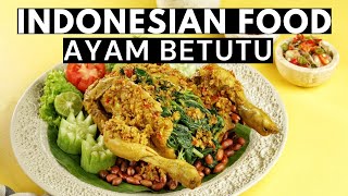 Indonesian FoodThe Flavorful Journey of Ayam BetutuFood Video [upl. by Lewellen]