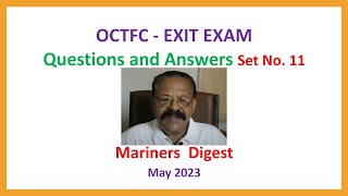 OCTFC  EXIT EXAM  Questions and Answers Set No 11 [upl. by Ynaffet14]