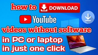 how to download youtube video directly in pc laptop pc laptop me youtube video kaise download kare [upl. by Vharat]