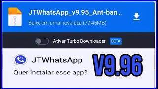 PERFEITO JTWhatsappv095 2024 COM NOVAS FUNÇÕES 100 ANT BAN MODO ESPELHO FUNCIONANDO ✅😍 [upl. by York]