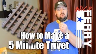 Ⓕ How To Make A 5 Minute Trivet ep33 [upl. by Negriv]