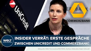 BÖRSE Insider packt aus Commerzbank in Gesprächen mit Unicredit  Aktie geht ins leichte Plus [upl. by Addison]