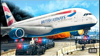 Malaysian airbus a380 Collide amp Crash Qantas emergency land Over UAE shorts fyp gta5 [upl. by Telfer]