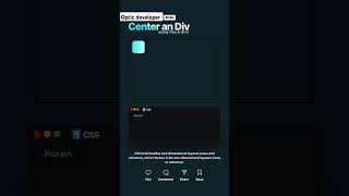 How to Center a Div in CSS with Grid amp Flexbox  Quick Tutorial shorts cssgrid css tips coding [upl. by Nagar]