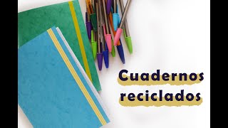 Cómo hacer cuadernos reciclados DIY [upl. by Aropizt]