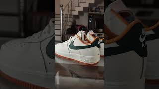 Nike Air Force 1 White green nike airforce nikeairforceone jordan nikeair nikeshoes sneaker [upl. by Ynnav]