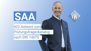 422 Prüfungsfrage amp Antwort zum Prüfungsfragenkatalog SAA nach DIN 14675 Stand 2020 [upl. by Koal671]