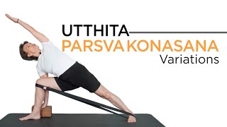 Utthita Parsvakonasana Extended Side AngleKathy Cook Senior Iyengar Teacher [upl. by Feerahs737]