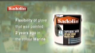 Sadolin Superdec Glove Demonstration [upl. by Ariaet]