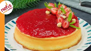 Çilekli Cheesecake Tarifi  Nasıl Yapılır [upl. by Dolloff]