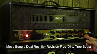 Mesa Boogie Rev F vs Pepers Dirty Tree Boost [upl. by Chafee]