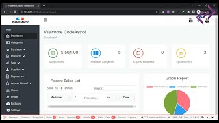 Pharmacy Management System in PHP Laravel with Source Code  CodeAstro [upl. by Perretta157]