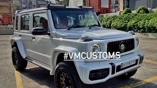 India’s First Jimny Converted in G Wagon 🔥👌 By vmcustoms8934  Jimny 5 door modification [upl. by Ennairek]