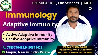 Adaptive Immunity  Active Adaptive amp Passive Adaptive Immunity  Immunologygenesisinstitute [upl. by Nauqyaj102]