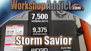 Ridgid 7500 Watt Generator Review Model RD907500P [upl. by Lede]