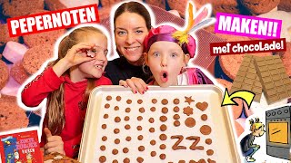 ZELF PEPERNOTEN MAKEN  CHOCOLADE PEPERNOTEN Dit Super Recept Lukt Altijd ♥DeZoeteZusjes♥ [upl. by Annayar]