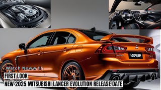 First Look NEW 2025 Mitsubishi Lancer Evolution Release Date [upl. by Yoo]