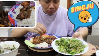 Local Dry Chicken Recipe  Creeping Plant Singju  Kom Kitchen [upl. by Brett]