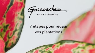 7 étapes pour réussir votre plantation dans une Poterie Goicoechea [upl. by Anauj]