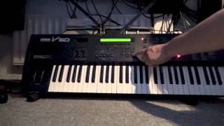 Yamaha V50 Demonstration  4OP FM synthesis workstation with PCM drum samples [upl. by Nalyad620]