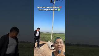 Pakai drone untuk angkut material buis beton short droneangkutmaterial [upl. by Dorice]