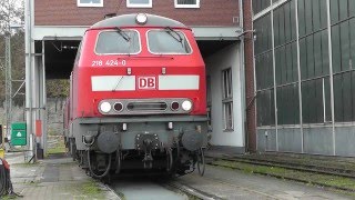 Baureihe 218 Spezial mit Motor Sound  Filme  Fotos Innenraum  DB Deutsche Bundesbahn Diesellok [upl. by Wrdna243]