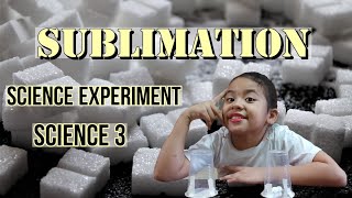 Sublimation  Science Experiment [upl. by Zephan]